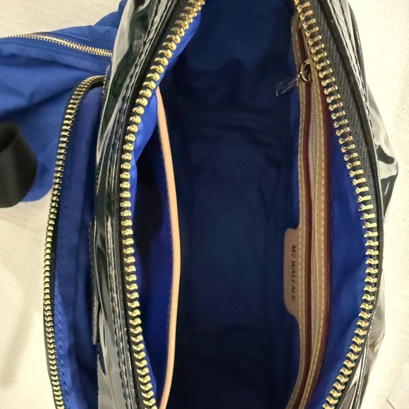 MZ Wallace Chelsea Glossy Black Shoulder Bag - Picture 10 of 13